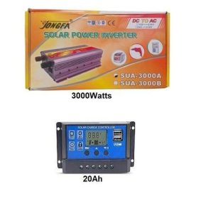 3000watts Inverter & 20ah Solar Charge Controller Combo